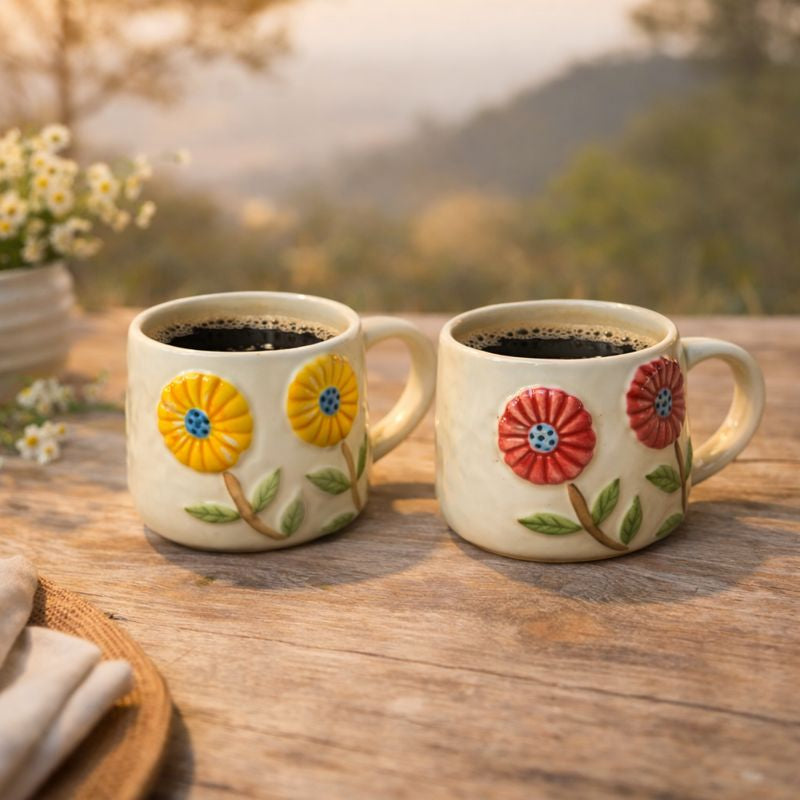 Sunflower Cup Set (set of 1)| Pinterest Inspired Design