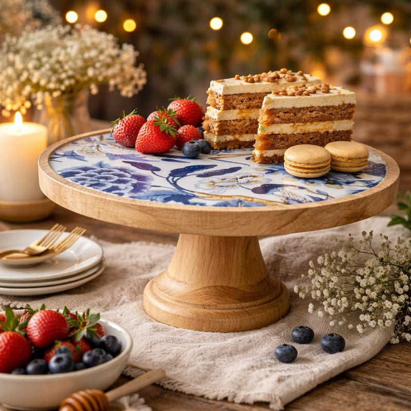 ENAMELLED CAKE STAND