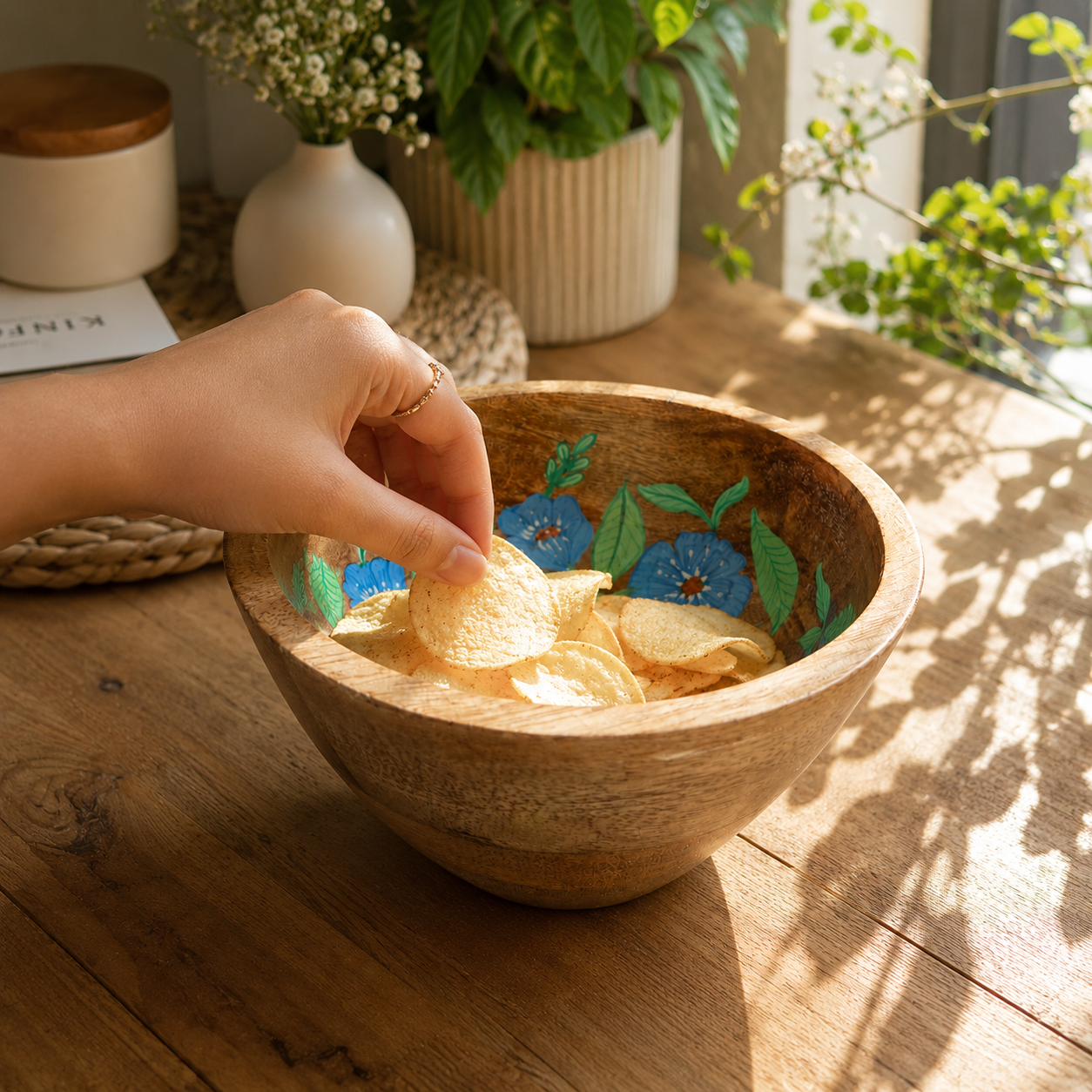ZARQA HANDPAINTED BOWL