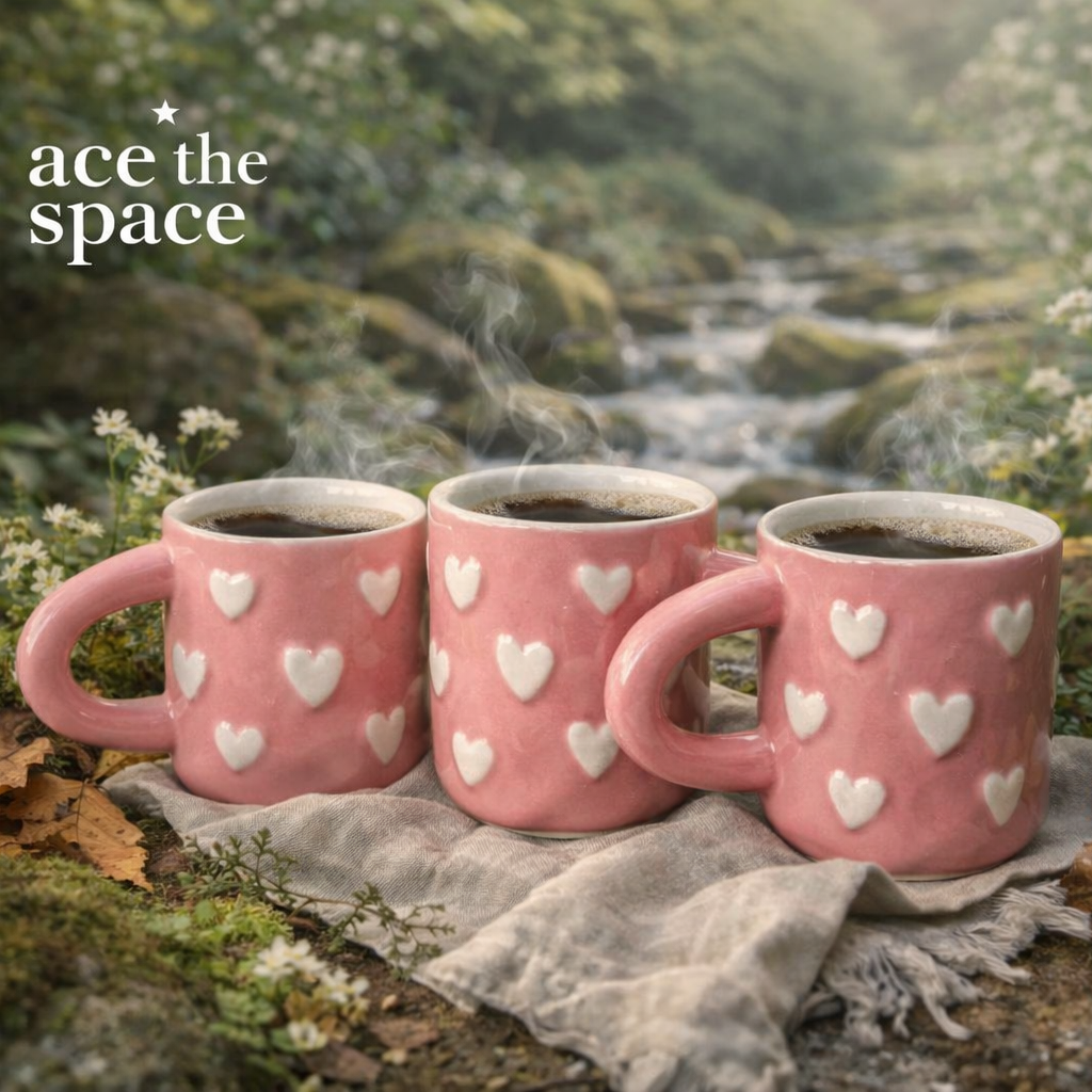 MATCHING CUPS with hearts (Set of 2) | Pinterest Inspired Design (Copy)