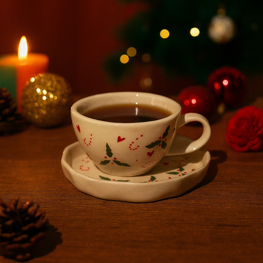 X-MAS CUP AND SAUCER (Set of 1) | Pinterest Inspired Design