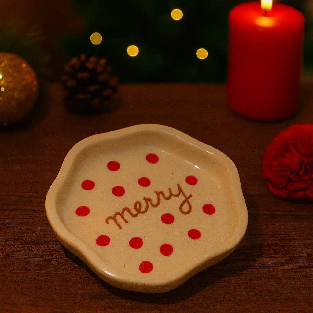 Jingle Cookie Plates | Ceramic