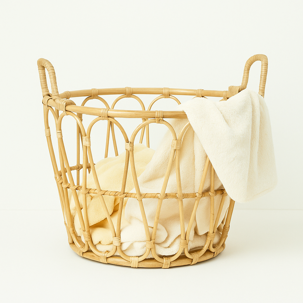 RATTAN TWISTER BASKET (SET OF 1)