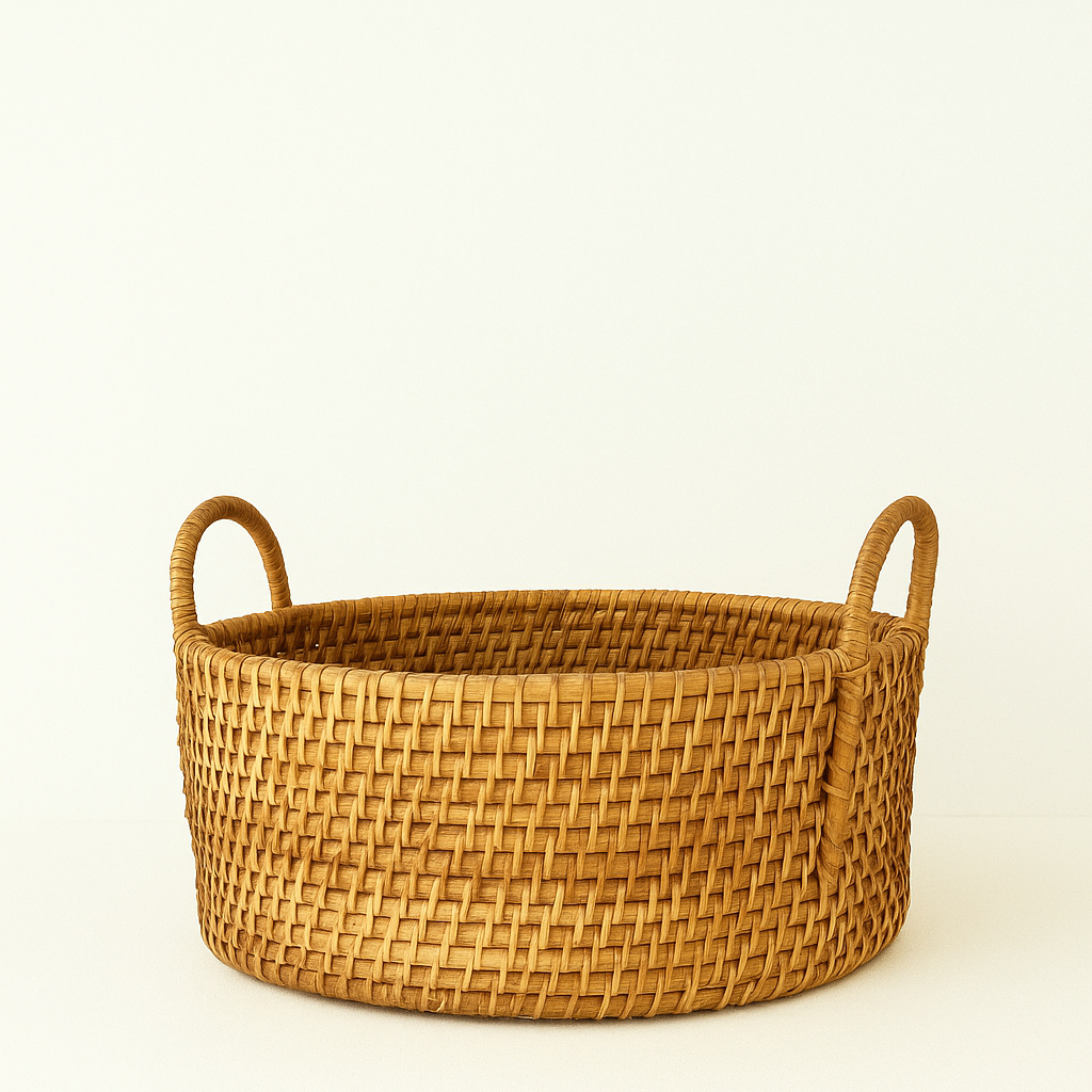 RATTAN PICNIC BASKETS (SET OF 1)