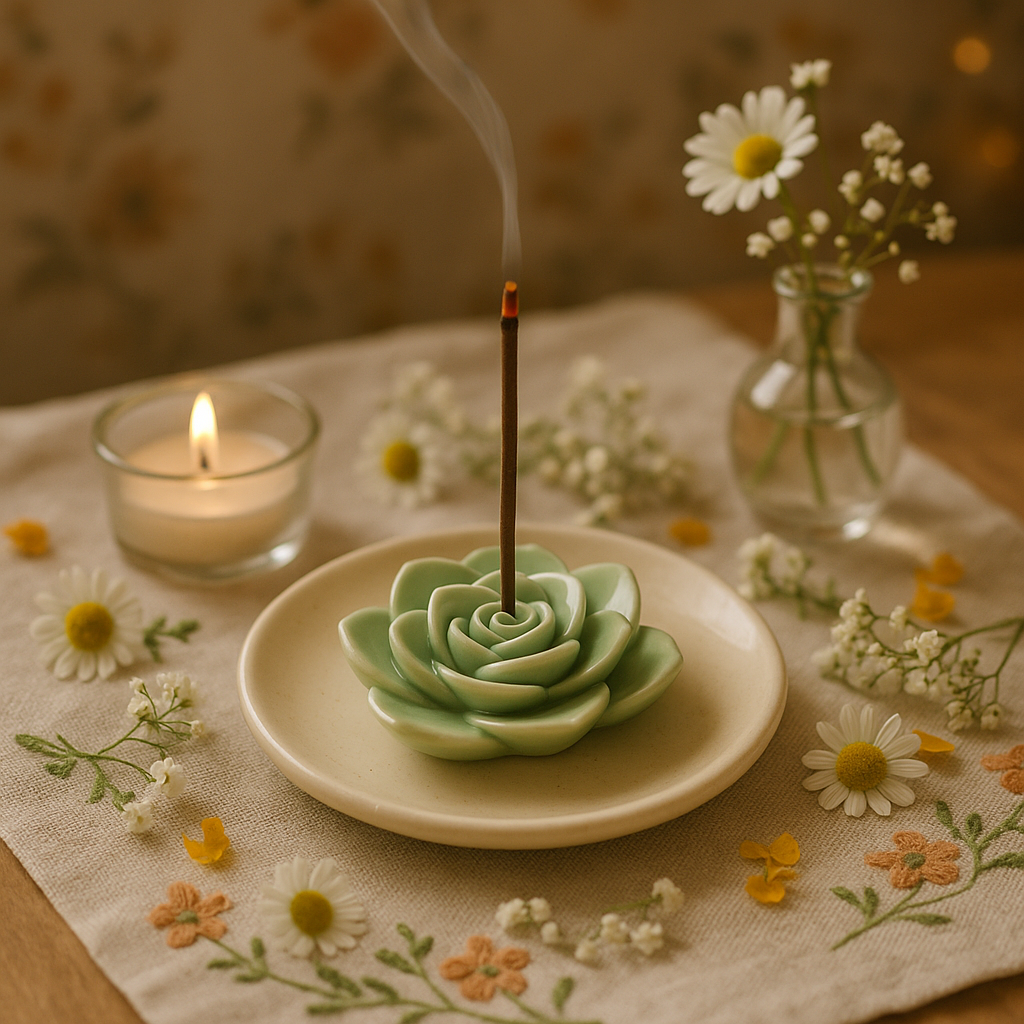 Lotus Incense stick stand( Agarbatti Stand )(set of 3)