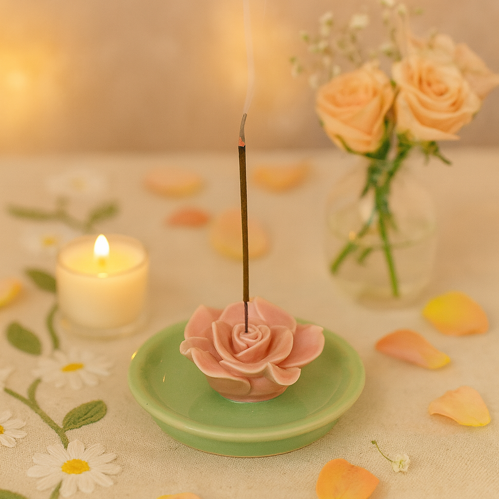 Lotus Incense stick stand( Agarbatti Stand )(set of 3)