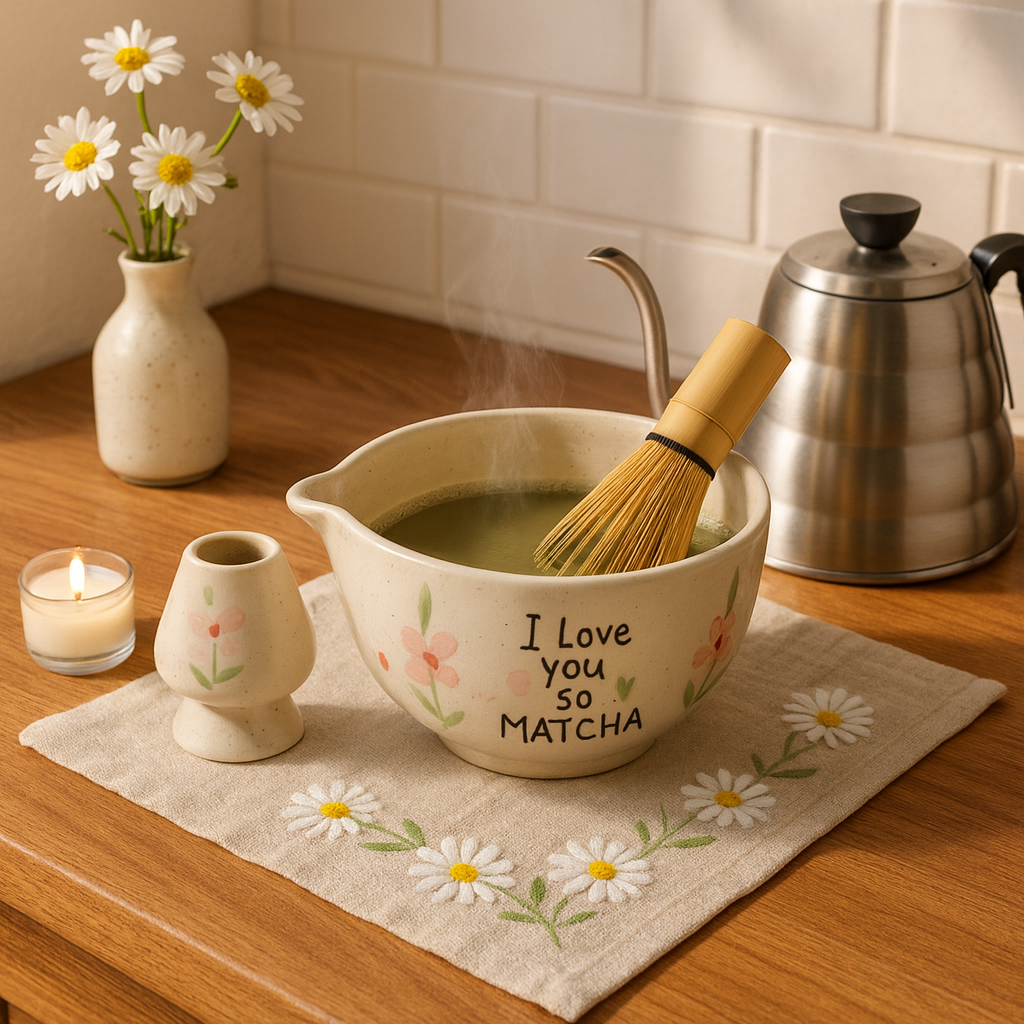 Poppies Matcha Set (set of 2)| Pinterest Inspired Design