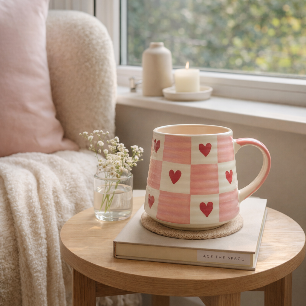BLOOM HEARTS COFFEE CUP (Set of 1) | Perfect gifting option