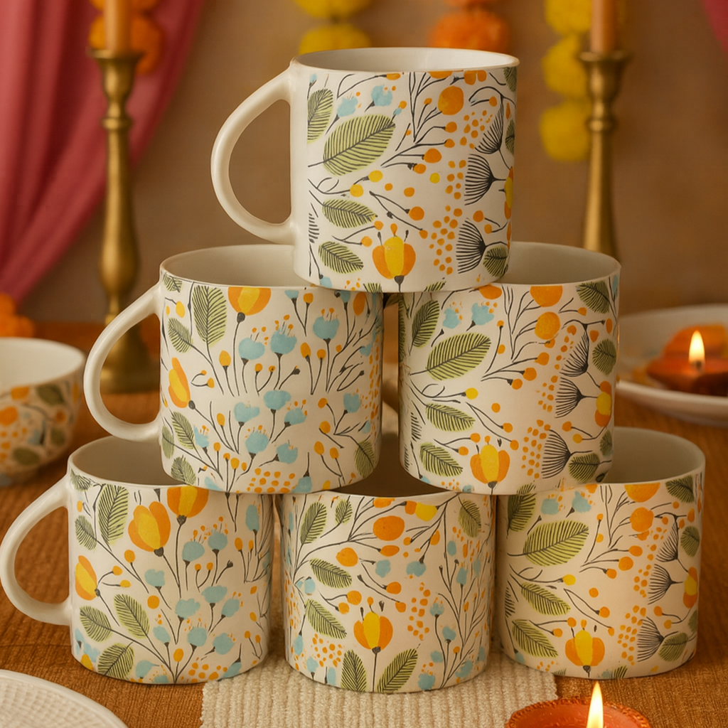 Orange Blossom Chai Cup (Set of 2) | Pinterest Inspired Design