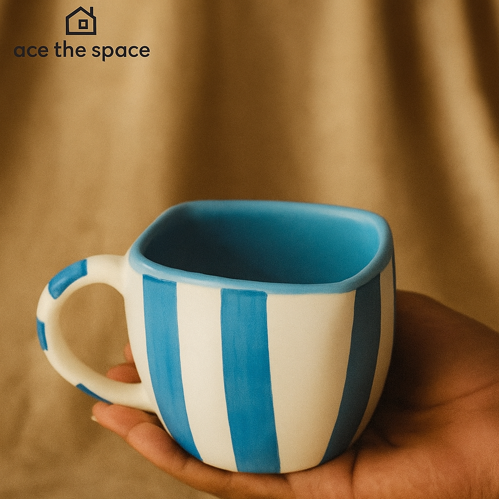 Blue Stripes Chai Cup (Set of 2) | Pinterest Inspired Design