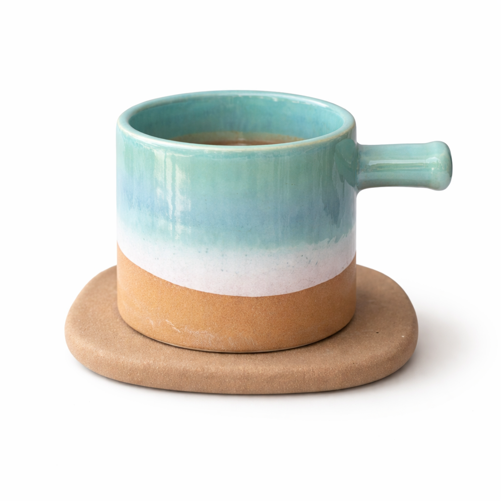 SEA-SAND CUP AND SAUCER (Set of 1) | Pinterest Inspired Design