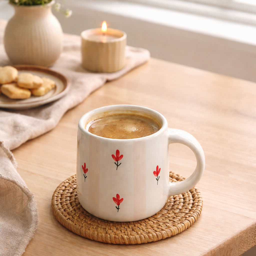 Heart with Lines Cup (Set of 1) | Pinterest Inspired Design