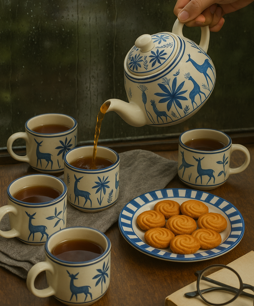 Tea Party ( Set of 6 cup and 1 kettle) | Pinterest Inspired Design