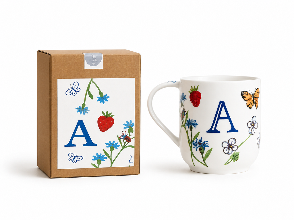 INITIAL PERSONALISED MUGS | GIFTBOX PACKAGING