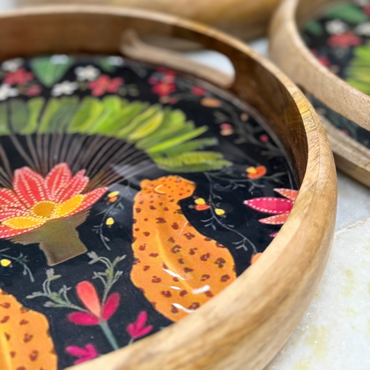 AFRO-ALLI SERVING TRAY( SET OF 1)