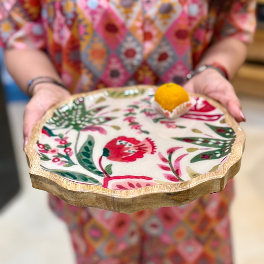 PETALED ENAMELLED SNACK PLATTER
