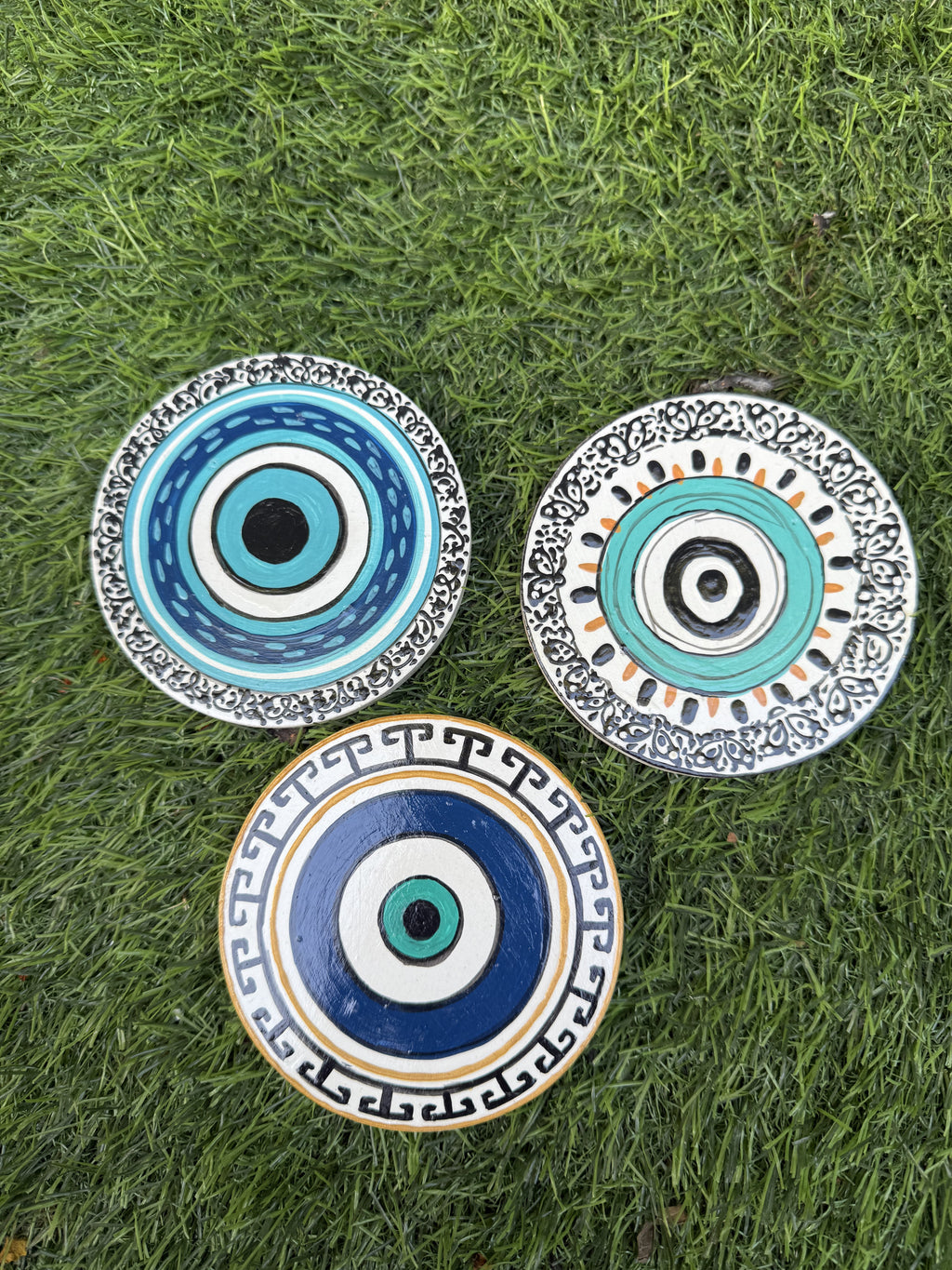 EVIL EYE TEA COASTERS (SET OF 2)