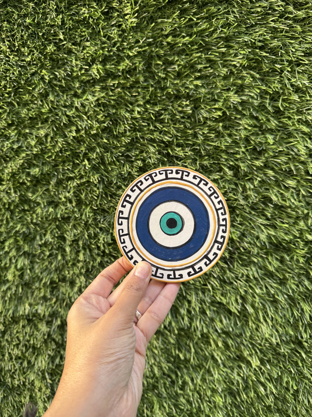 EVIL EYE TEA COASTERS (SET OF 2)