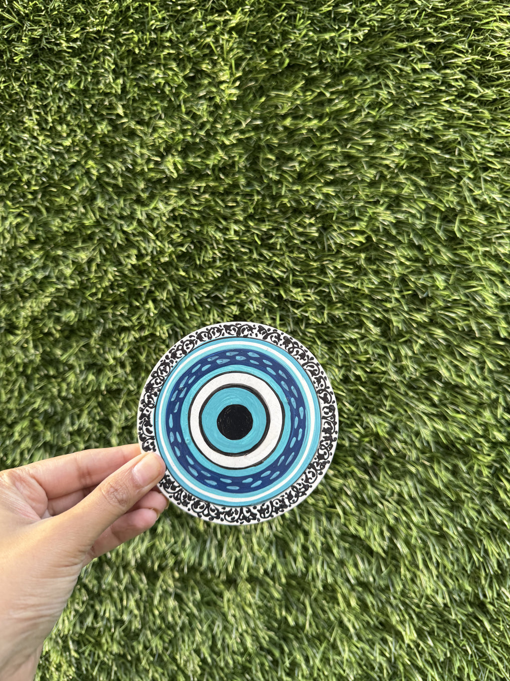EVIL EYE TEA COASTERS (SET OF 2)