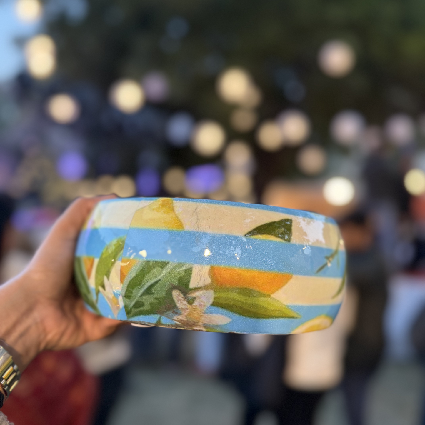 SICILIA ENAMELLED SNACK BOWL