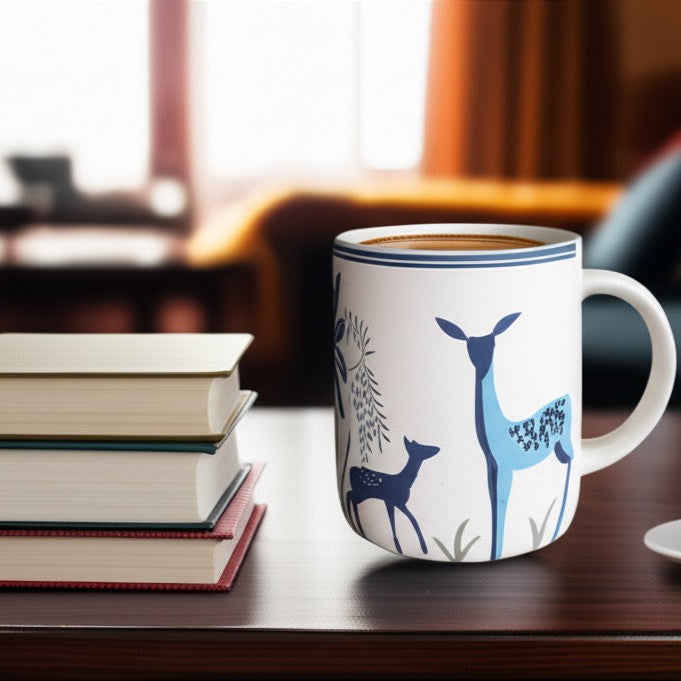 Blue Deer Cup (set of 1)| Pinterest Inspired Design