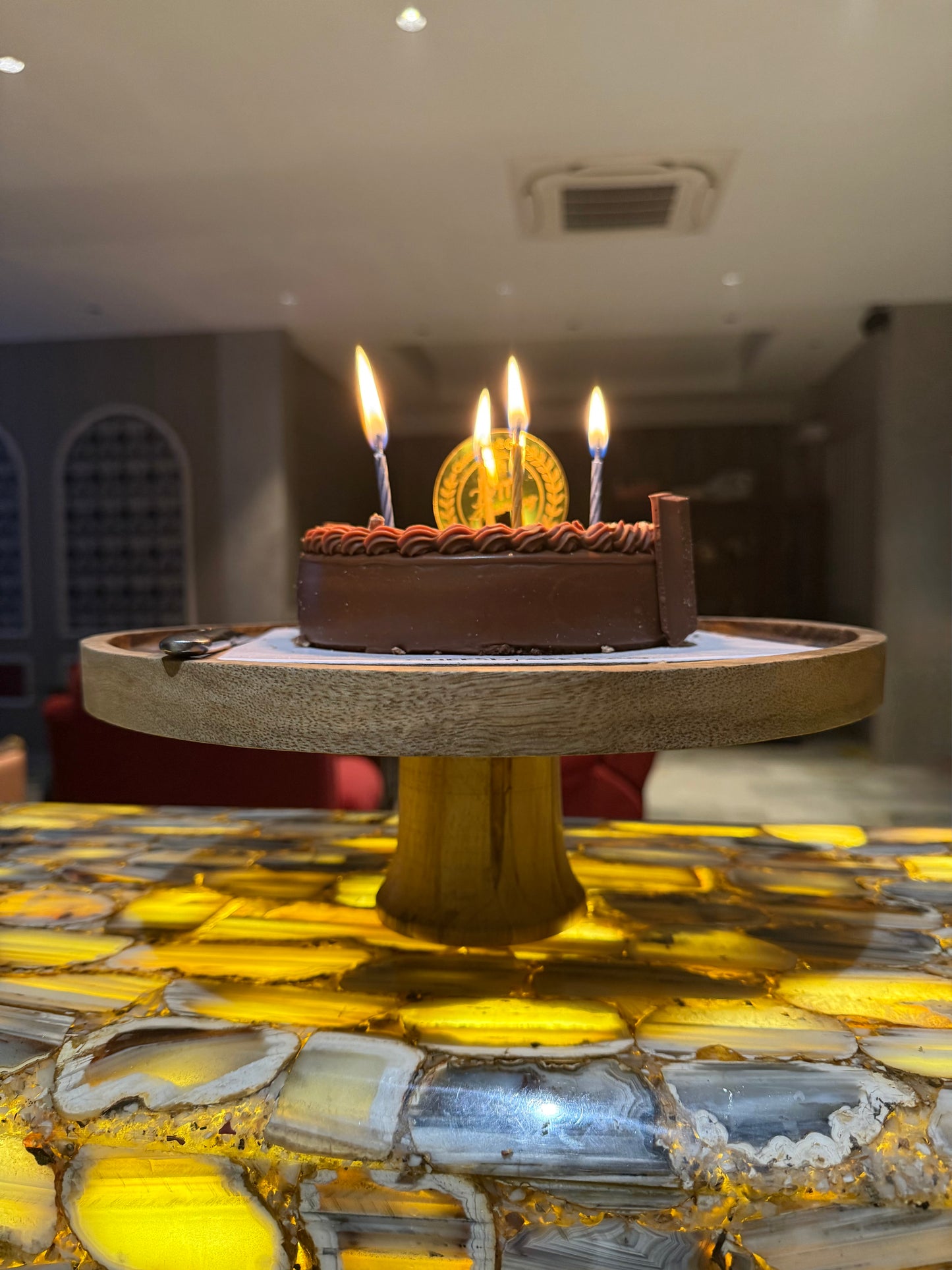 ENAMELLED CAKE STAND