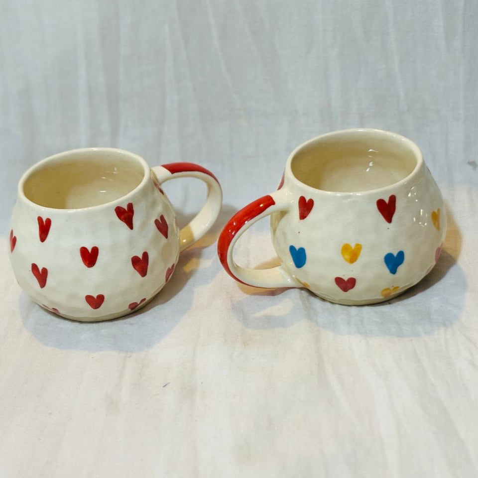 Hearts Coffee Cup Set (set of 1)| Pinterest Inspired Design