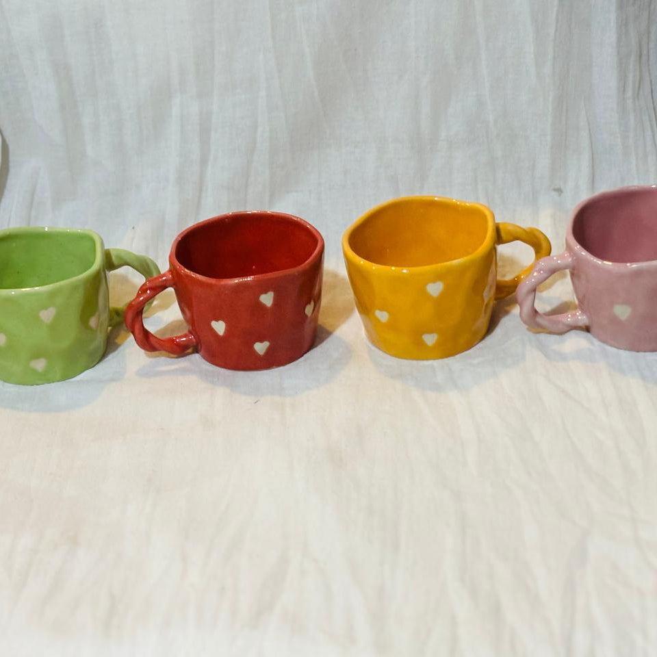 Heart knot Handle Cup (set of 1)| Pinterest Inspired Design