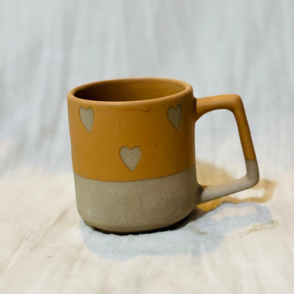 Sand Heart Coffee Cup (set of 1)| Pinterest Inspired Design