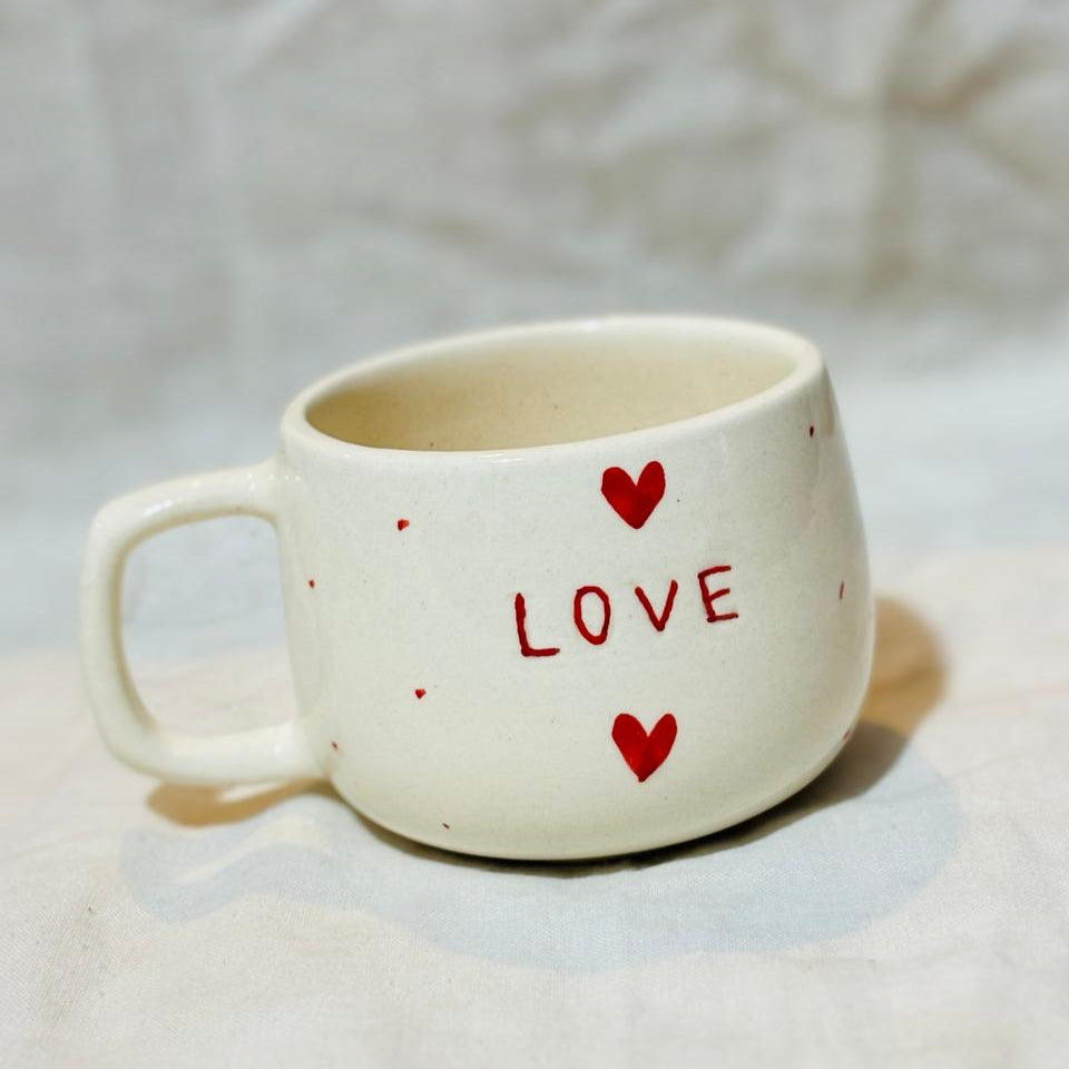 Love Heart Coffee Cup (set of 2)| Pinterest Inspired Design