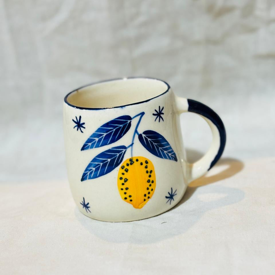 Orange Blue Leaf Set (set of 1)| Pinterest Inspired Design
