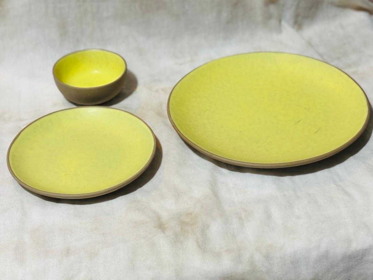 Ceramic Plate Set of 3 | Ceramic