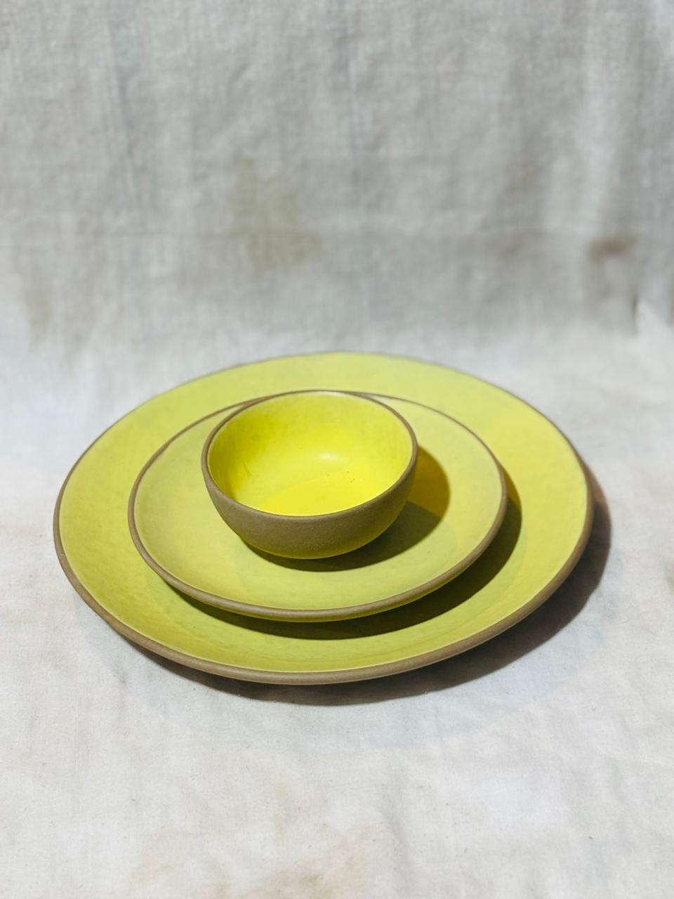 Ceramic Plate Set of 3 | Ceramic