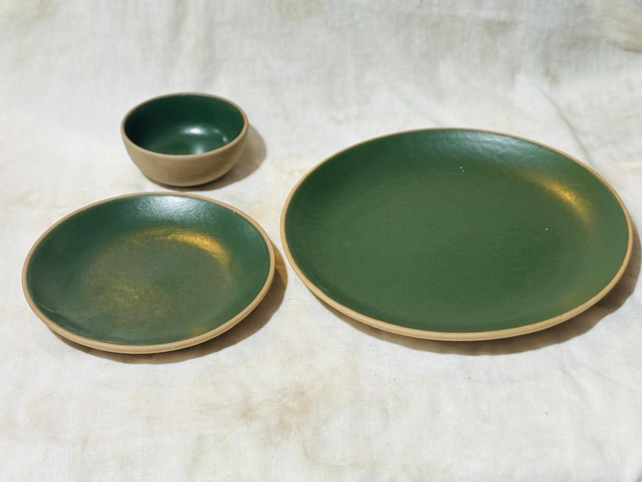 Ceramic Plate Set of 3 | Ceramic