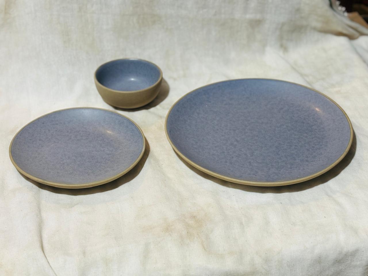 Ceramic Plate Set of 3 | Ceramic