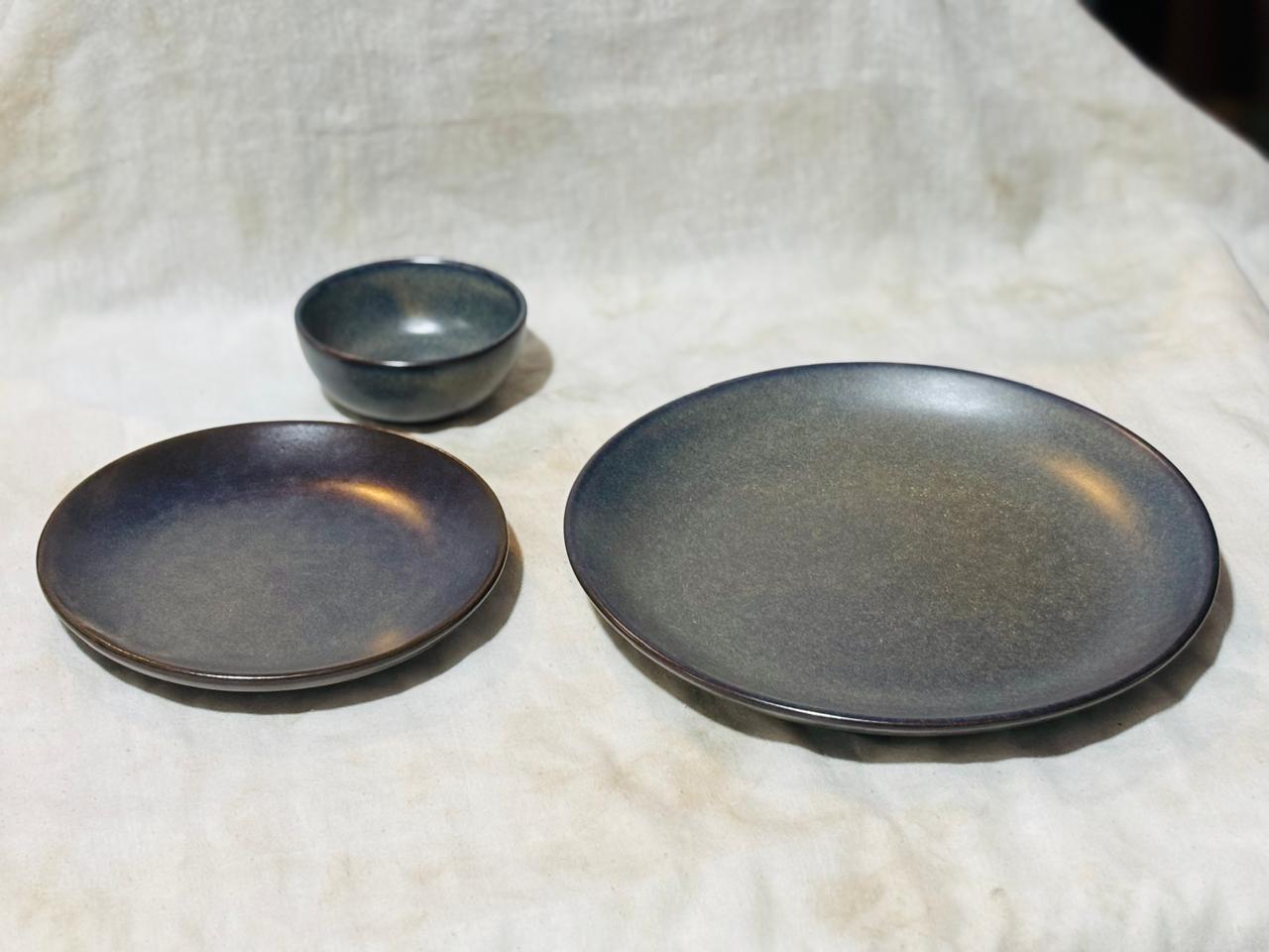 Ceramic Plate Set of 3 | Ceramic