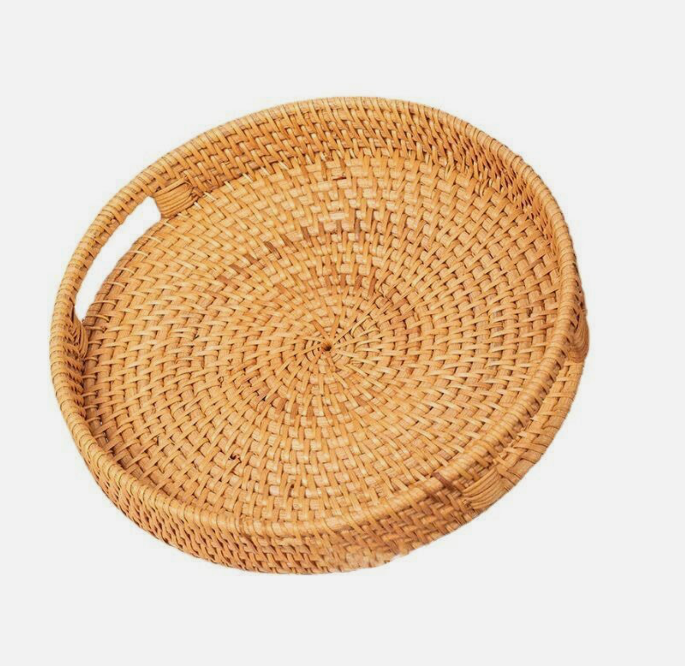RATTAN ROUND TRAY ( SET OF 1)