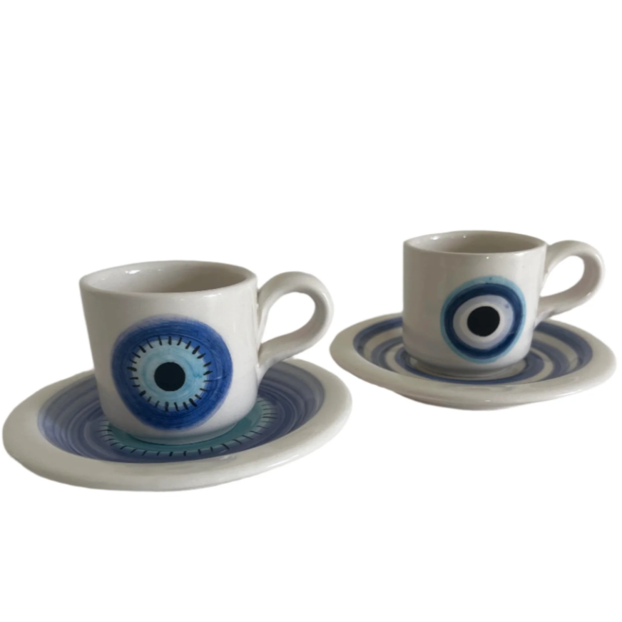 Evil Eye Cup and Saucer Set | Pinterest Inspired Design