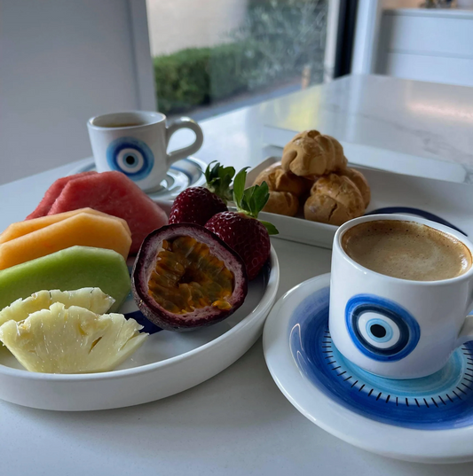 Evil Eye Cup and Saucer Set | Pinterest Inspired Design