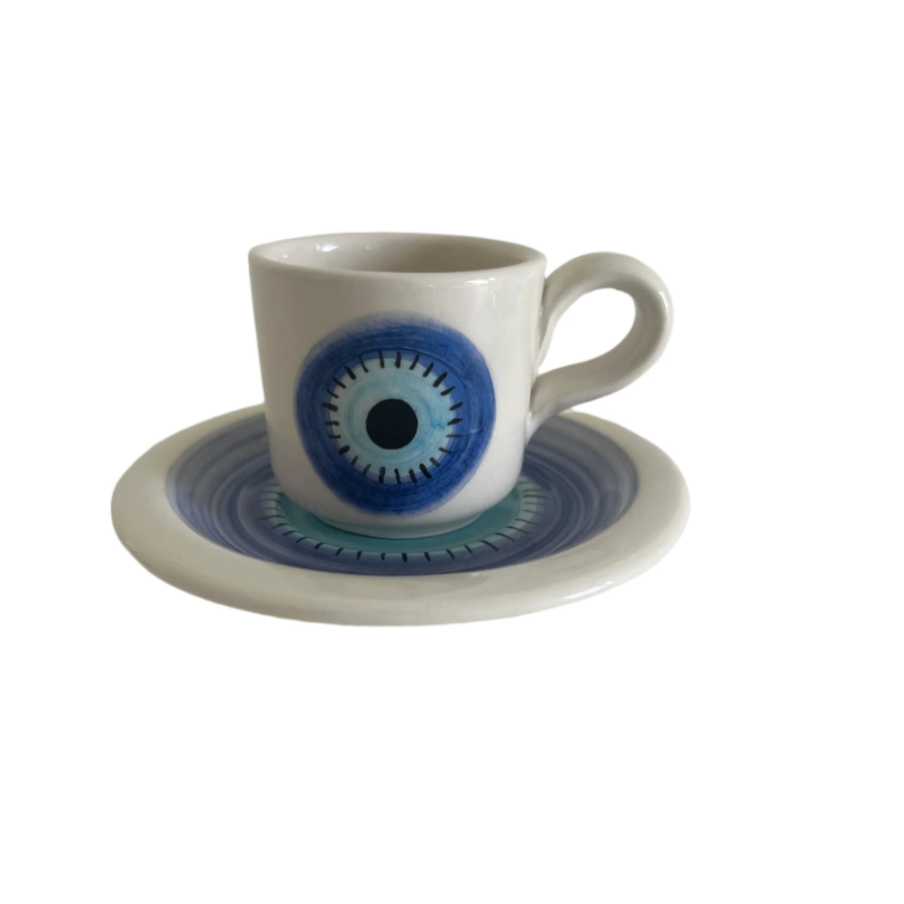 Evil Eye Cup and Saucer Set | Pinterest Inspired Design