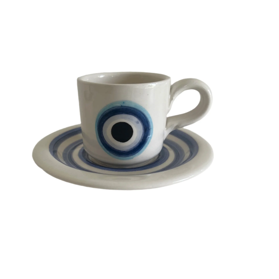 Evil Eye Cup and Saucer Set | Pinterest Inspired Design