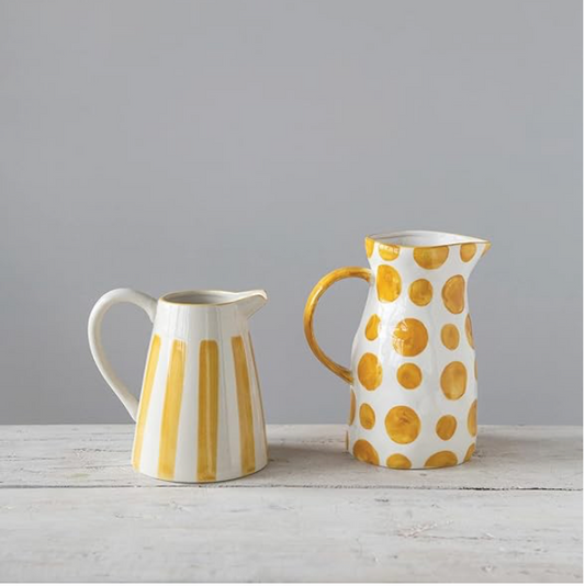 Stripe Water Jug | Ceramic