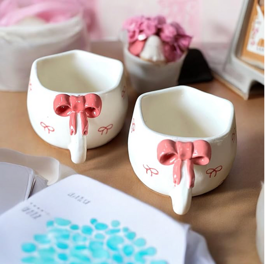 Bow Embossed Cup ( Set of 2) | Pinterest Inspired Design