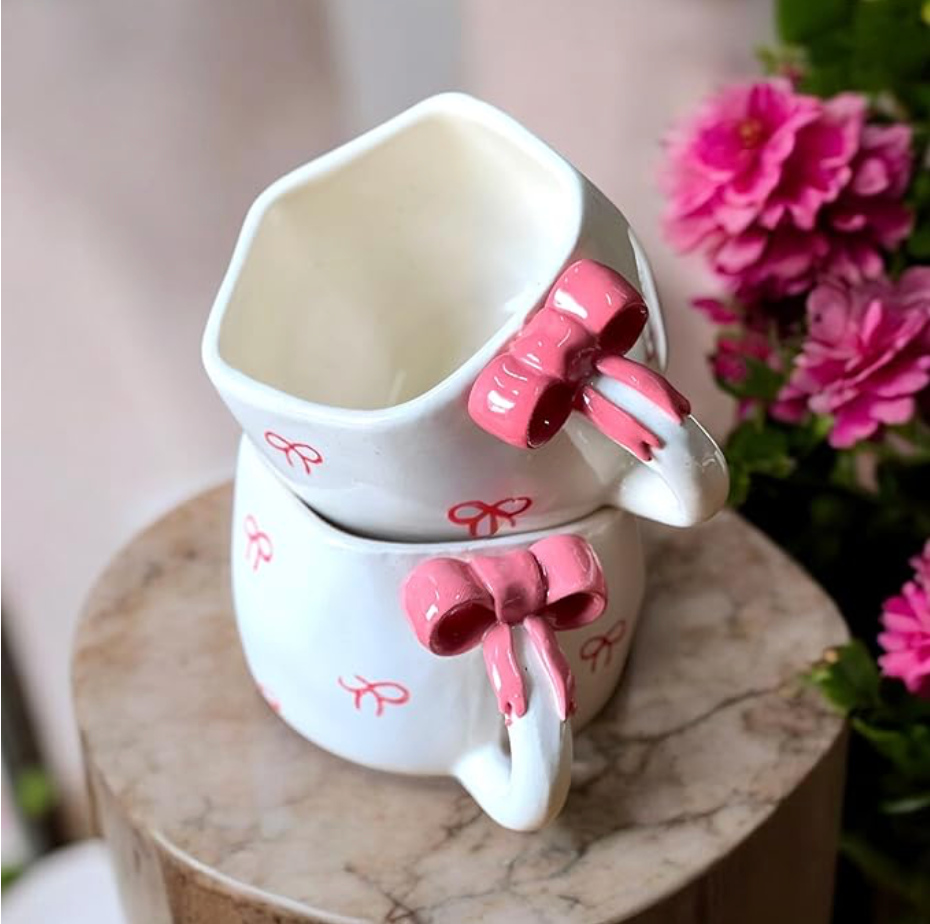 Bow Embossed Cup ( Set of 2) | Pinterest Inspired Design