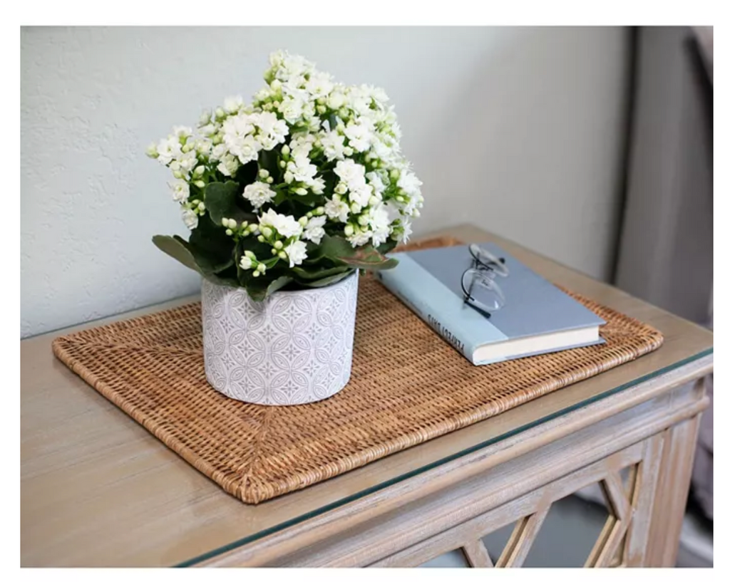 RATTAN SQUARE MATS 18x13 inch (SET OF 2)