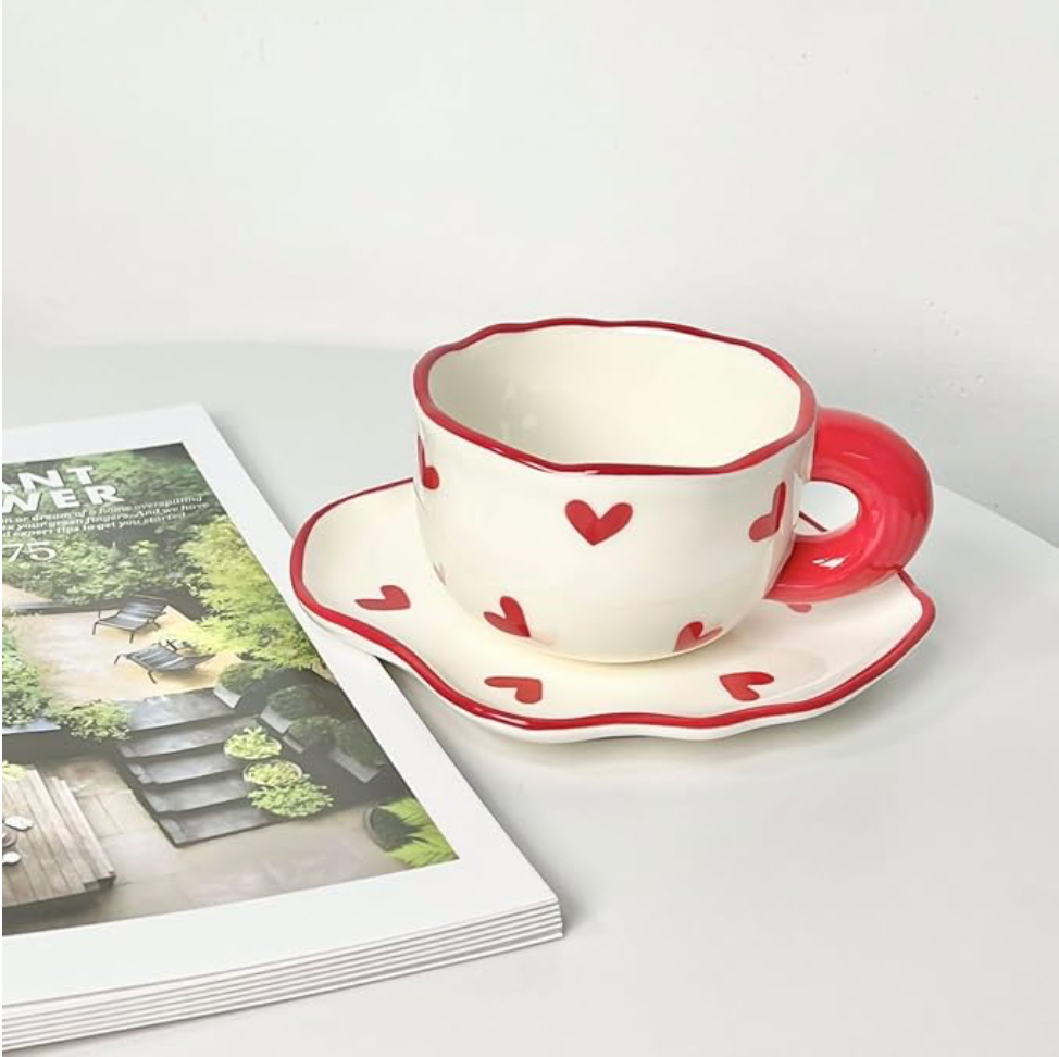 Heart Cup ( Set of Cup and Saucer) | Pinterest Inspired Design