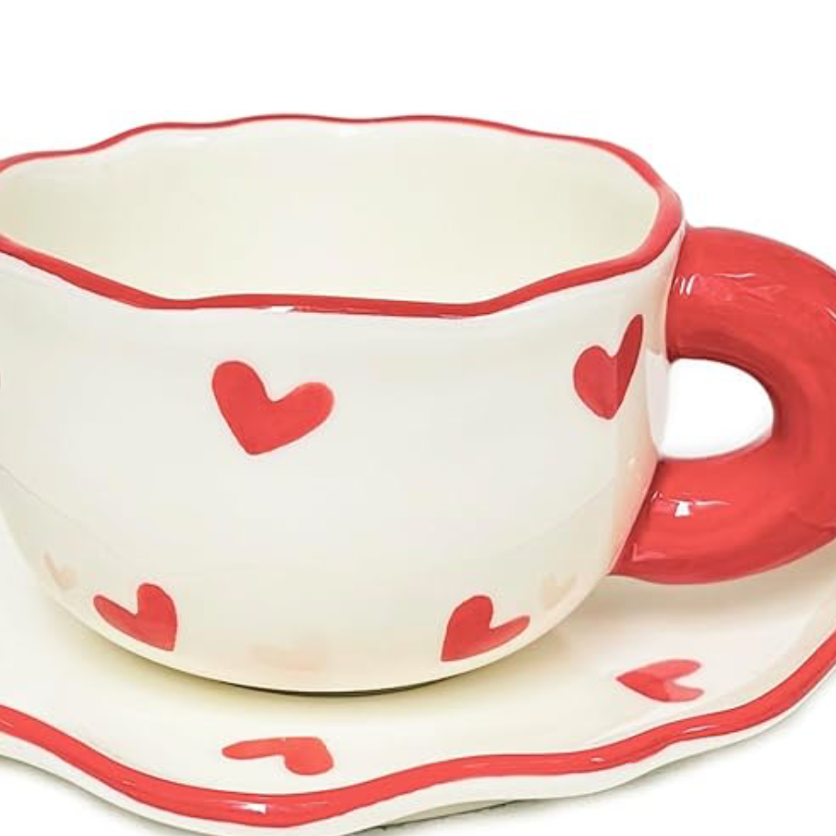 Heart Cup ( Set of Cup and Saucer) | Pinterest Inspired Design