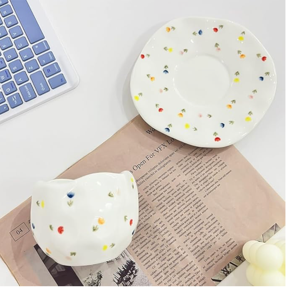 Vibrant Lil Flower Cup ( Set of Cup and Saucer) | Pinterest Inspired Design