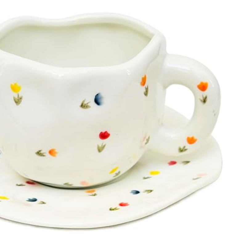 Vibrant Lil Flower Cup ( Set of Cup and Saucer) | Pinterest Inspired Design