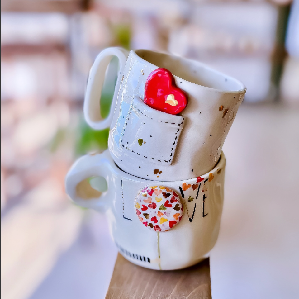 Heart Pocket Cup ( Set of 1 Cup) | Pinterest Inspired Design